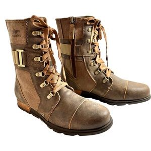 SOREL Boots Major Carly Nutmeg/Flax Size 10.5
